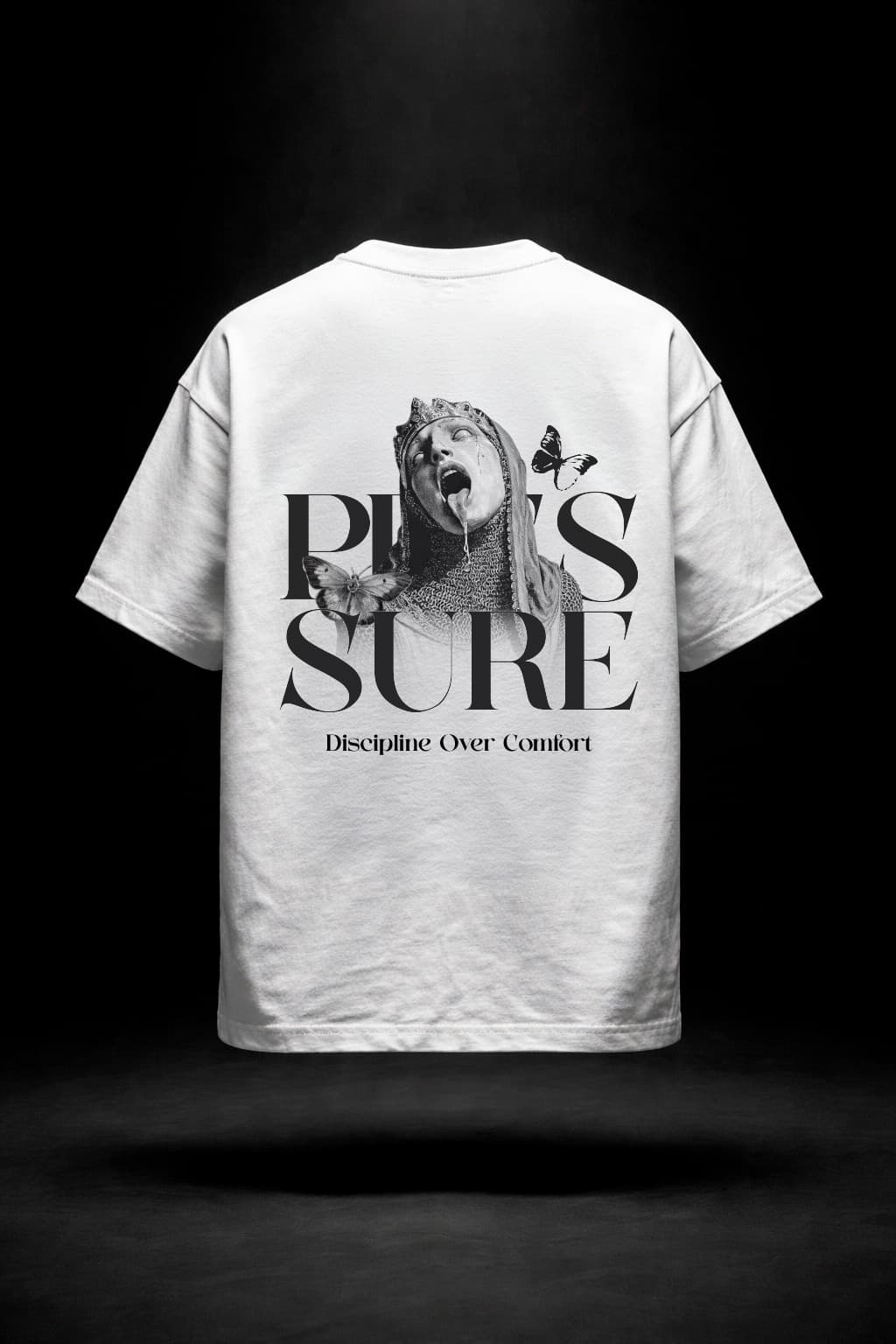 Camiseta "Pleasure" — Negro